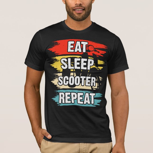 Classic Retro Scooter  T-Shirt (Front)