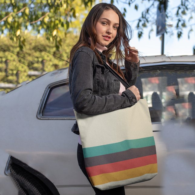Classic Retro Stripes Tote Bag (Creator Uploaded)