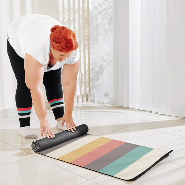 Classic Retro Stripes Yoga Mat (Creator Uploaded)