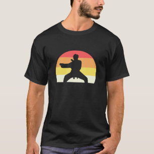 Classic Retro Sunset Karate Vintage Taekwondo T-Shirt