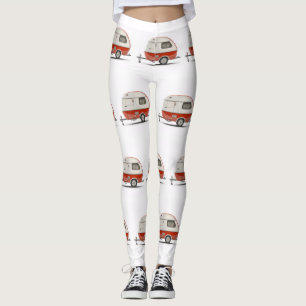 Classic Retro Teardrop Camper Thunder_Cove Leggings