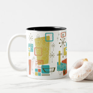Classic Retro Two-Tone Coffee Mug