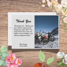 Classic Retro Vintage Handwriting Thank You Card