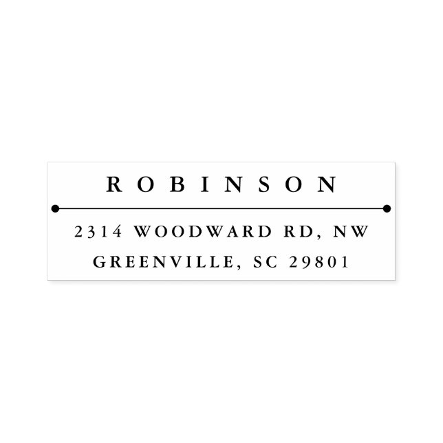 Classic Return Address Self-inking Stamp (Design)