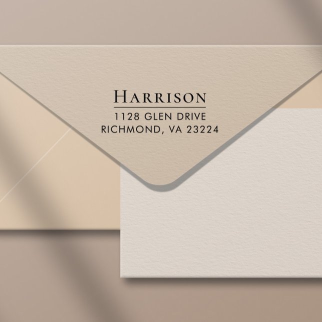 Classic Return Address Self-inking Stamp (Add a touch of sophistication and elegance to every envelope with minimal effort)