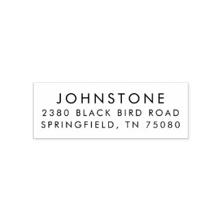 Classic Return Address Self Inking Stamp Modern