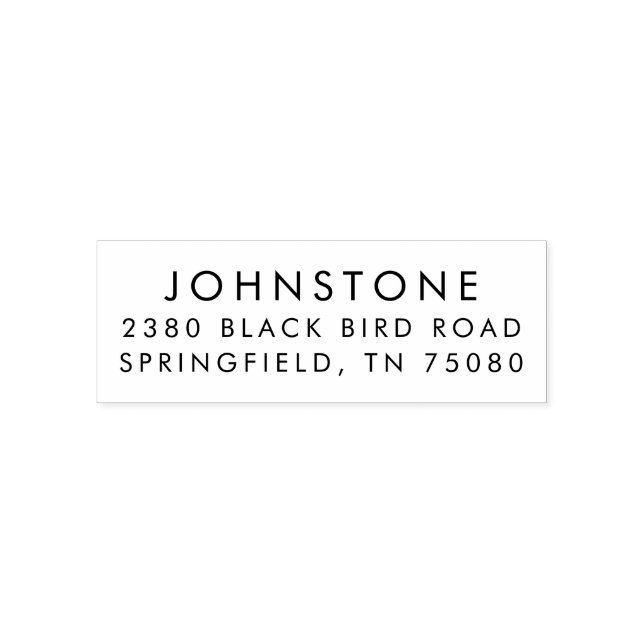 Classic Return Address Self Inking Stamp Modern (Design)