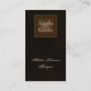 Classic Rich Chocolate Brown Business Card