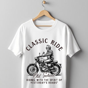 Classic Ride Old School Vintage Motorcycle T-Shirt