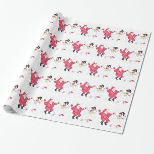 Classic Rock and Roll Jivers Christmas Wrapping Paper