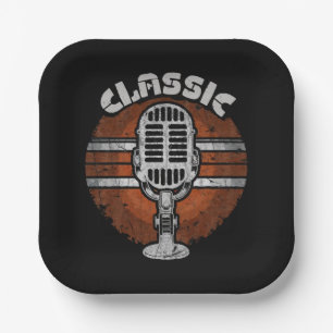 Classic-rock Paper Plate