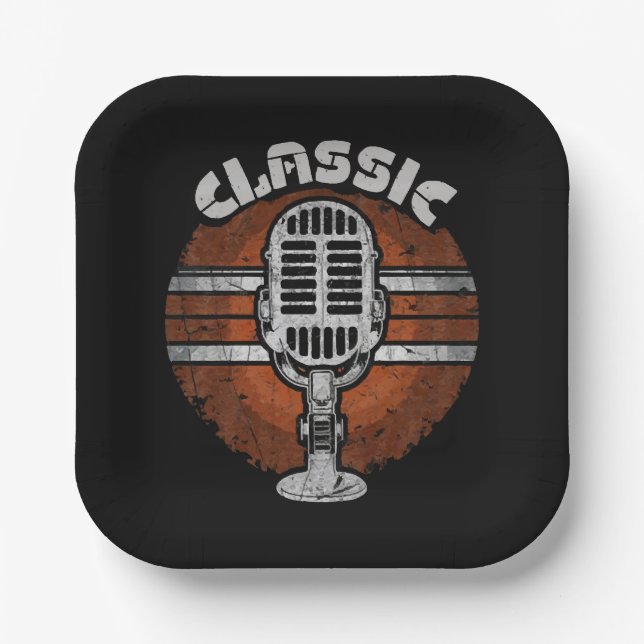 Classic-rock Paper Plate (Front)