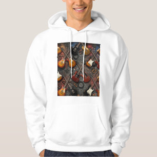 Classic Rock Rhythms: Vintage Electric Guitar Hoodie