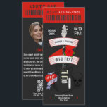Classic Rock Rock ’n’ Roll Wedding Ticket Invitation<br><div class="desc">Turn your wedding into a headlining event with this bold and modern Rock ’n’ Roll Wedding Ticket Invitation. Designed to look like an authentic concert ticket, this template features striking graphics, editable text, and a built-in RSVP barcode for a fun, festival-style touch. Perfect for music lovers, alternative weddings, WedFest celebrations,...</div>