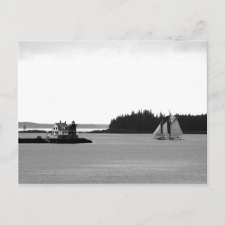 Classic Rockland Harbour postcard