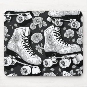 Classic Roller Skates Art Mouse Mat