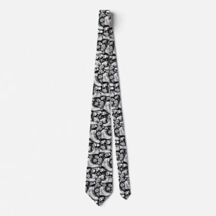 Classic Roller Skates Flowers ,black white Tie