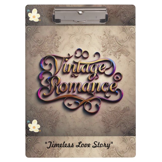 "Classic Romance Redefined" Clipboard (Front)