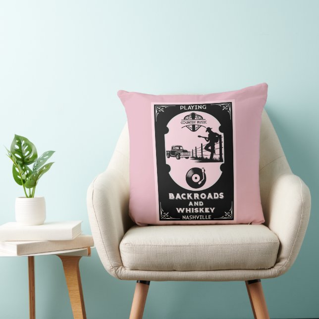 Classic Romantic Country Music Cushion (Chair)