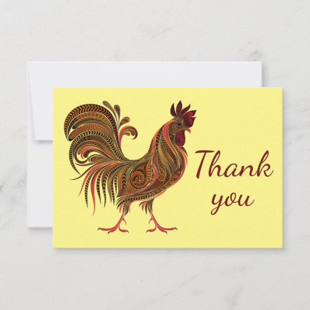 Chicken Thank You Cards | Zazzle UK