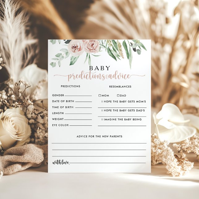 Classic Rose Baby Predictions and Advice Cards (Creator Uploaded)