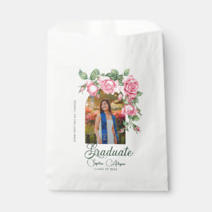 Classic Rose Flower Garden Photo Graduation Favour Bags