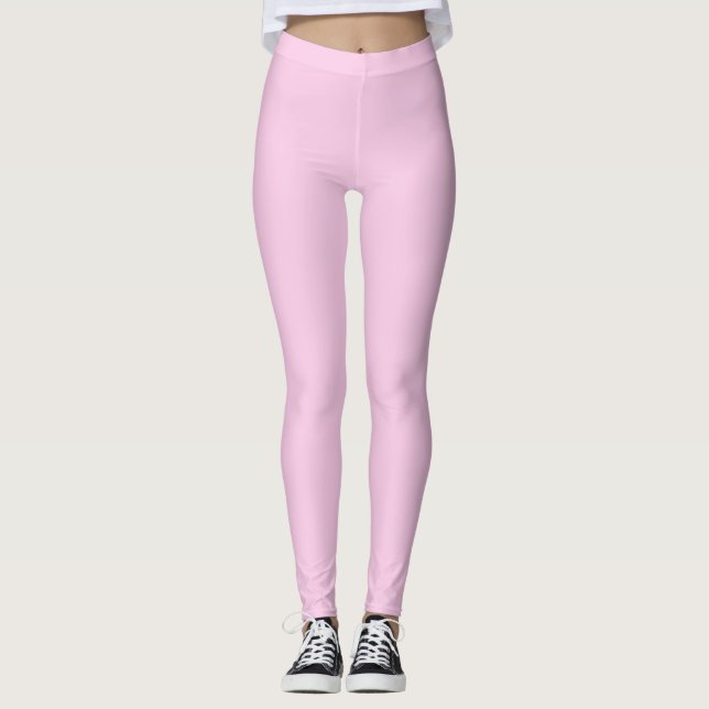 Classic Rose Solid Colour Leggings (Front)