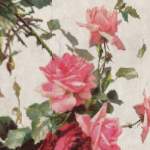 Classic Roses & Florals Peel & Stick Beige Wallpaper