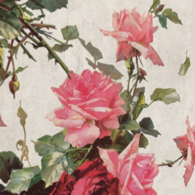 Classic Roses & Florals Peel & Stick Beige Wallpaper (Seam)