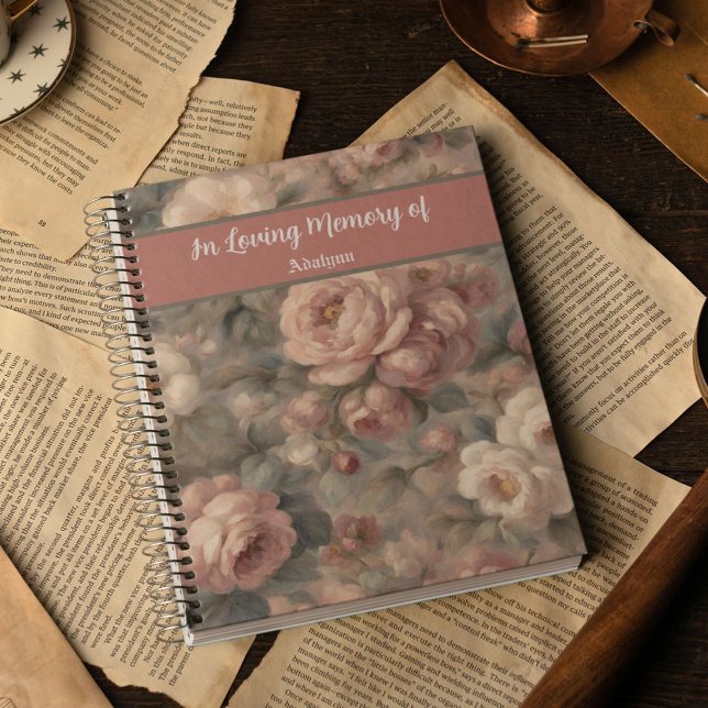 Classic Roses Memorial Gift for Grieving Mother Notebook (Classic Roses Memorial Gift for Grieving Mother)
