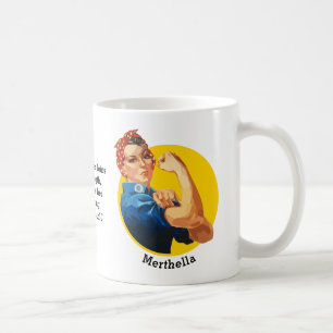 Classic ROSIE RIVETER Personalised Coffee Mug