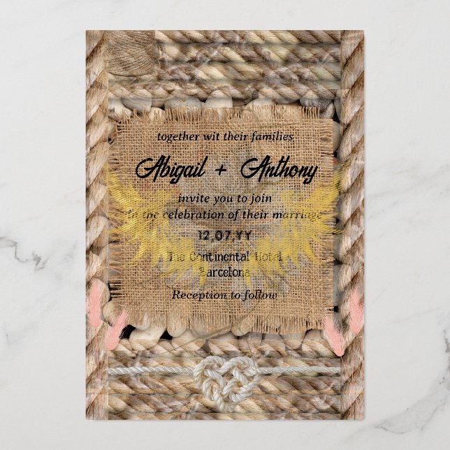 Classic Rough Rope Wedding (Front)