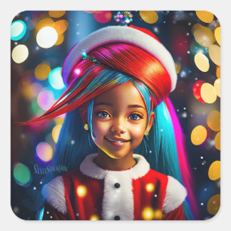 Classic Round Corner Square Stickers