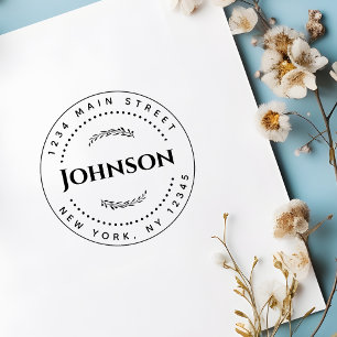 Classic Round Return Address Self-inking Stamp