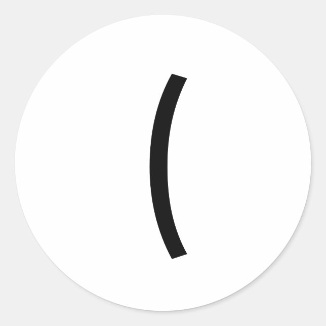 ( CLASSIC ROUND STICKER (Front)