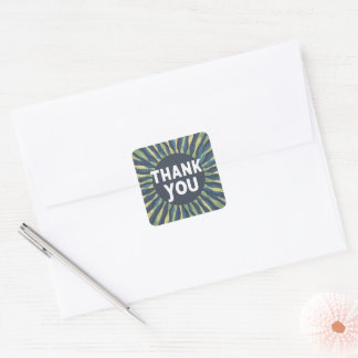 Classic Round Sticker Beautiful thankyou design