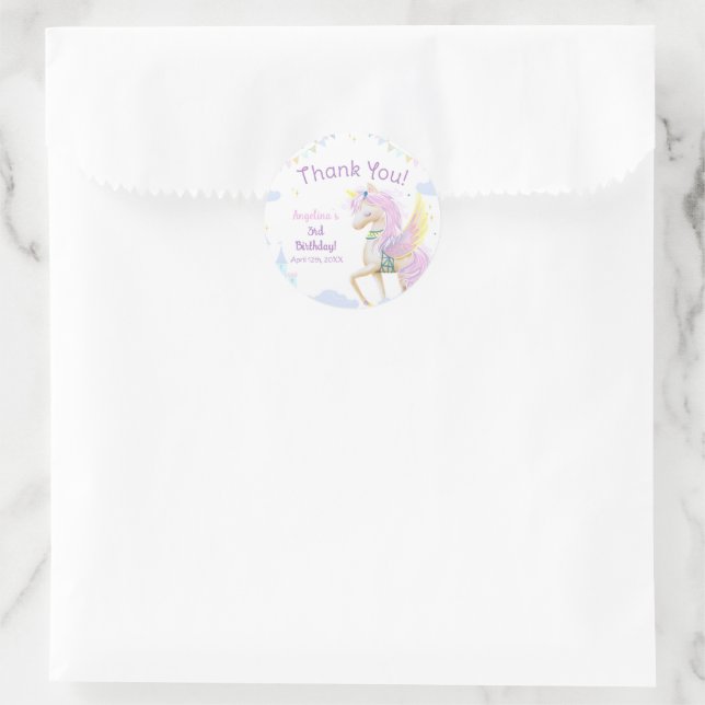  Classic Round Sticker Birthday. (Bag)