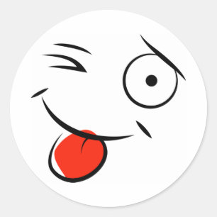 Classic Round Sticker/Emoticons Sticker