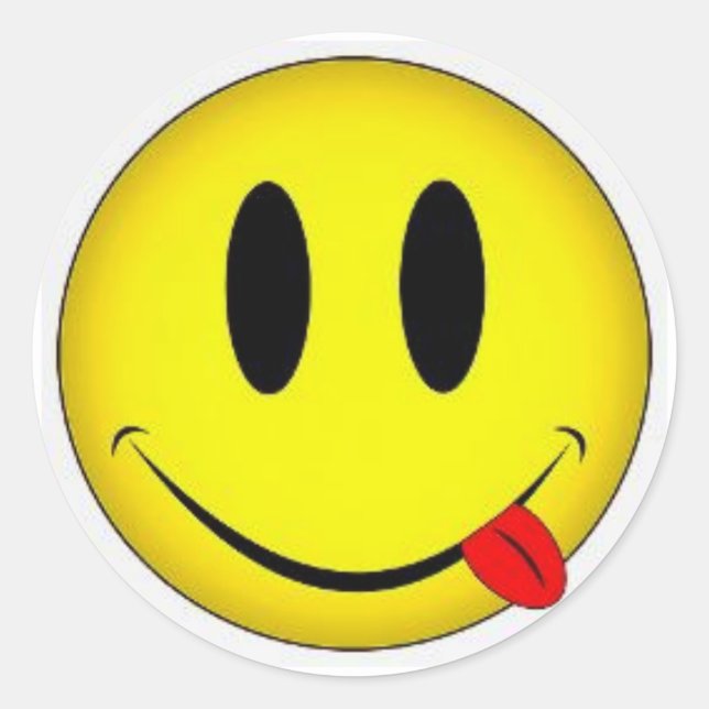 Classic Round Sticker Face (Front)