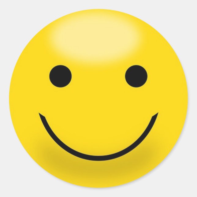 Classic Round Sticker Face (Front)
