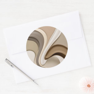 Classic round sticker in stylish graphic