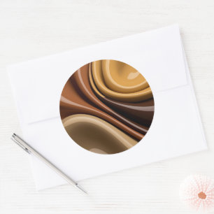 Classic round sticker in stylish graphic
