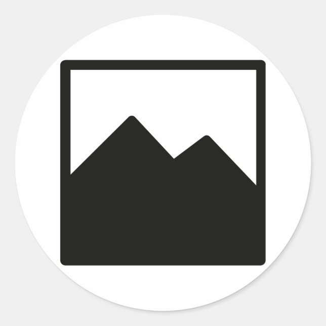 Classic Round Sticker Template (Front)