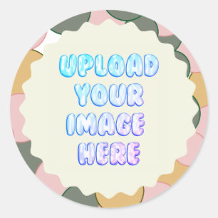 Classic Round Sticker with a Business Logo