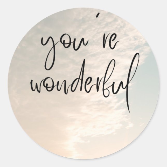 Classic Round Stickers  (Front)