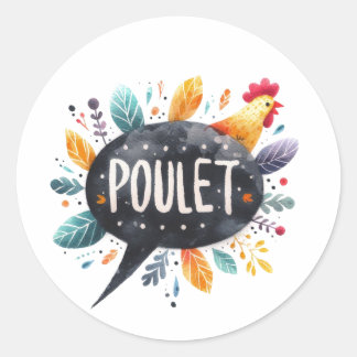 Classic Round Stickers (Chicken)