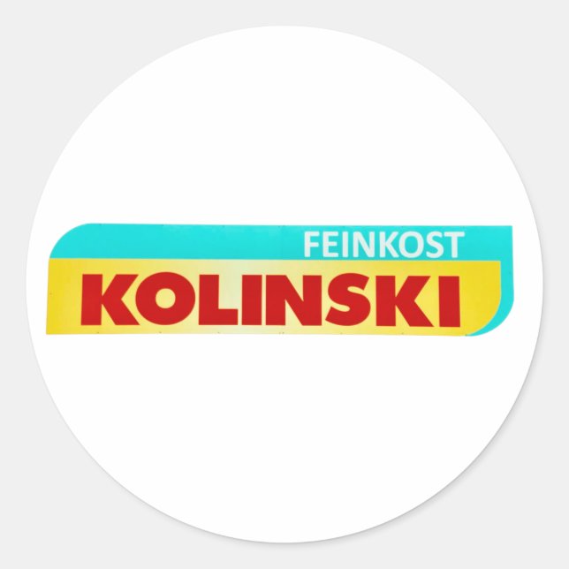 Classic Round Stickers feinkost kolinski merch (Front)