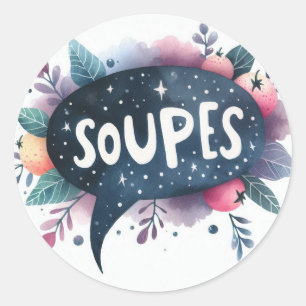 Classic round stickers (Soups)