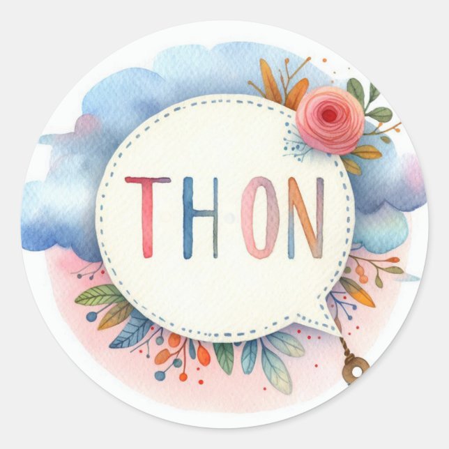 Classic round stickers (Thon) (Front)