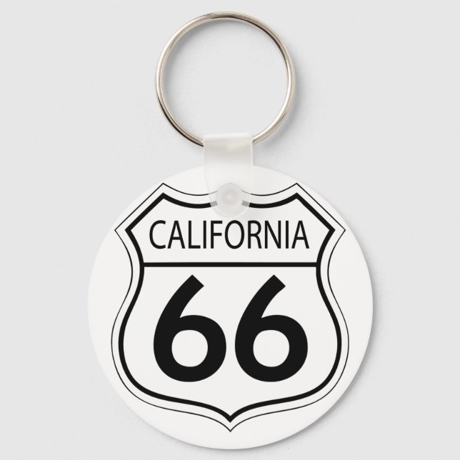 Classic Route 66 Key Ring (Front)